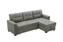 Lucca - Linen Reversible Sleeper Sectional Sofa With Storage Chaise