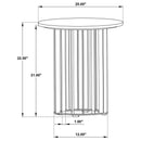 Haven - Round Marble Coffee Table Set