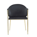 Modern Upholstered Dining Chair With Frame And Plush Velvet