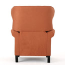 Contemporary Style Push Back Recliner With Button Tufted Stitching And Nailhead Trim