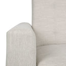Contemporary Recliner Chair With Push Back Function And Birchwood Legs