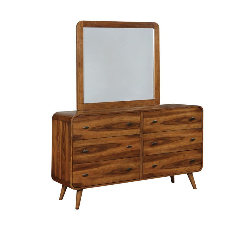 Robyn - Rectangular Dresser Mirror - Dark Walnut