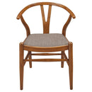 Dinah - 5 Piece Round Solid Wood Dining Set - Walnut