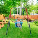 Xiunan Leisure - 2 In 1 Baby Swing Set Safe Playground Accessory - Blue / Red