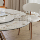 Modern Sintered Stone Dining Table Set With Chairs