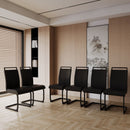 Modern Dining Chairs With High Back Upholstered Design Metal Legs