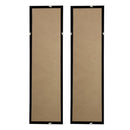 Rectangular Shaped Rice Paper Shadow Box Decor Wall Art, Transitional Style Wall Decor (Set of 2) - White / Blue