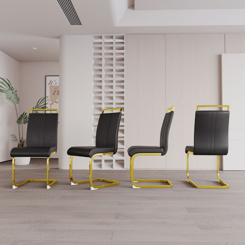 Side Dining Room Chair, Padded Seat High Back