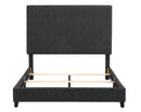 Bridgevine Home Queen Size Charcoal Grey Upholstered Platform Bed