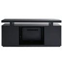 Drisana - TV Stand With Fireplace - Black Mirrored