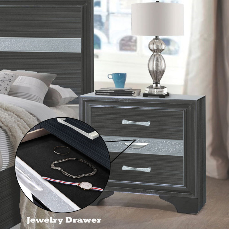 Naima - Nightstand - Atlantic Fine Furniture Inc