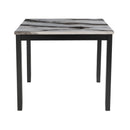 Leoncia - Bar Table And 4 Bar Stools - Espresso / White