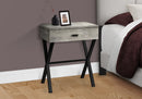 Accent Side X Table, Storage Drawer, Contemporary & Modern
