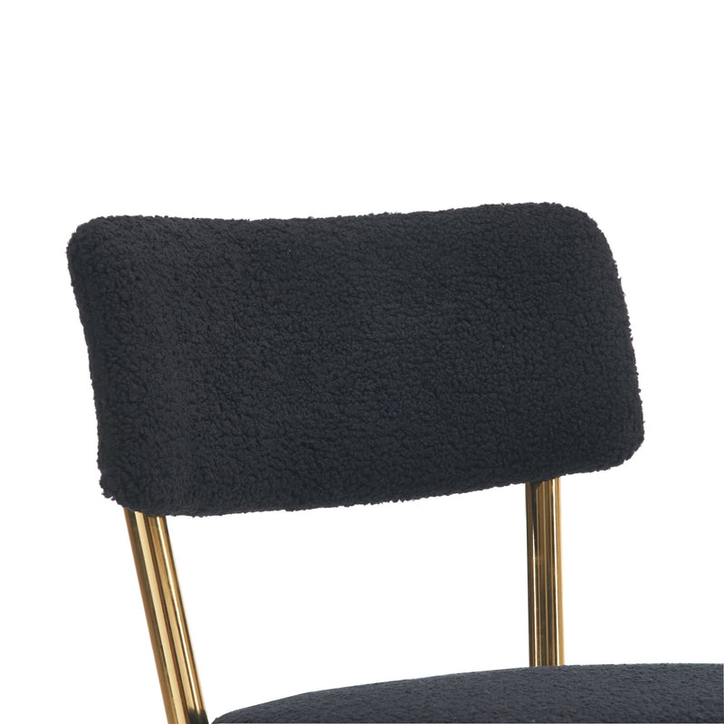 Modern Teddy Fabric Upholstered Bar Stools