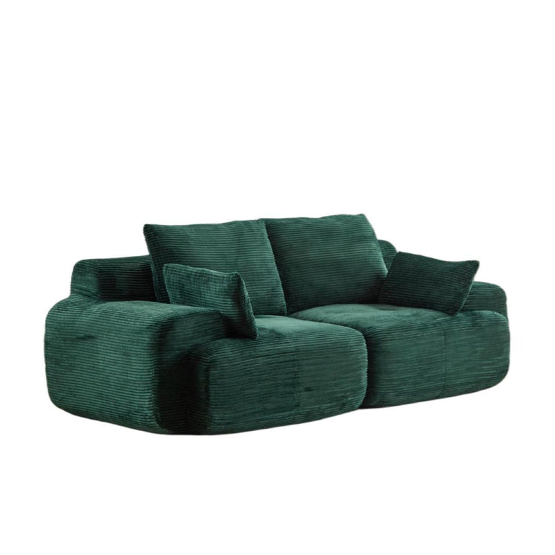 Compressed Sofa, 2 Seater Large Sectional Couches For Living Room - Green