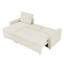 Convertible L Shaped Sleeper Sofa Bed With Reversible Chaise And Storage