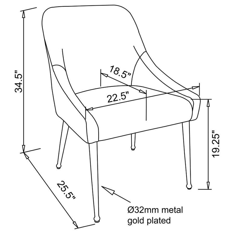 Mayette - Parsons Wingback Dining Side Chair (Set of 2)