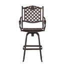 Cast Aluminum Bar Stool - Copper