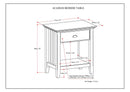 Acadian - Bedside Table, Handcrafted