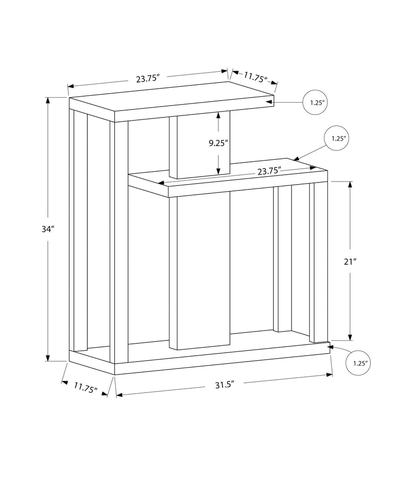 Accent Console Table For Entryway, Contemporary, Elegant Design