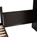 L Shaped Bunk Bed With 3 Drawers, Portable Desk And Wardrobe