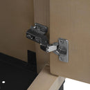 Modern Freestanding Bathroom Vanity With Ceramic Sink, Hot And Cold Faucet, Storage Cabinet & Open Shelf