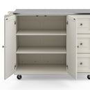 Dolly Madison - Kitchen Cart - Wood - White