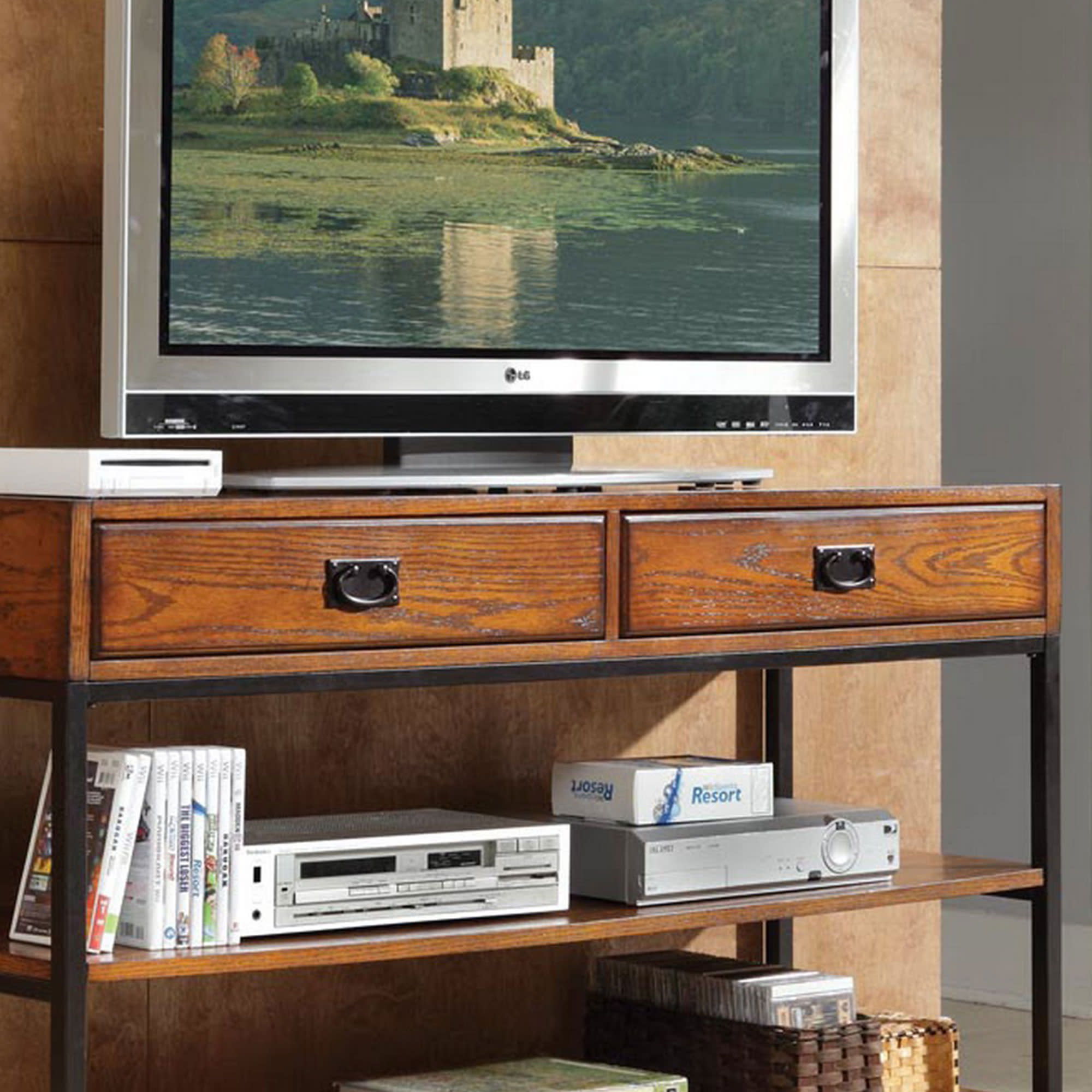 Modern Craftsman - 12.75" Media Console - Light Brown