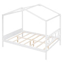 Full Size Wood House Bed with Storage Space, White (OLD SKU :LP000002AAK)