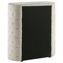 Sonya - 5-Drawer Upholstered Bedroom Chest Of Drawers - Ivory