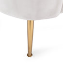 Modern Glam 3 Seater Sofa With Velvet Texture