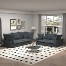 Modern Comfy Upholstered Sofa Cloud Couch, Deep Seat Couches With Multiple Large Soft Pillows