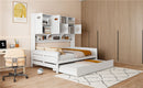 Daybed With All-In-One Cabinet And Shelf