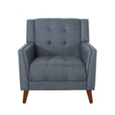 Luminaesque - Fabric Upholstered Armchair With Tufted Back