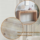 Rustic Modern Console Table With Drawer Storage - Natural Wood