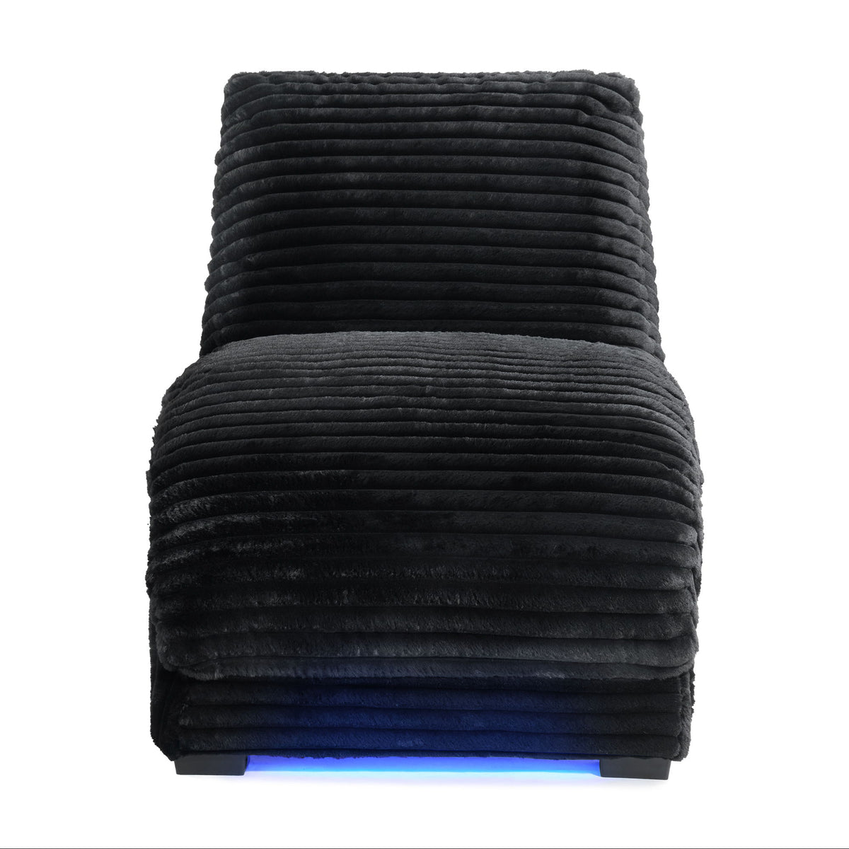 Nori Chaise With Heat Massage, USBC, LED in Black by Elements International, view 13