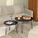 Round Nesting Coffee Table For Living Room (Set of 2)