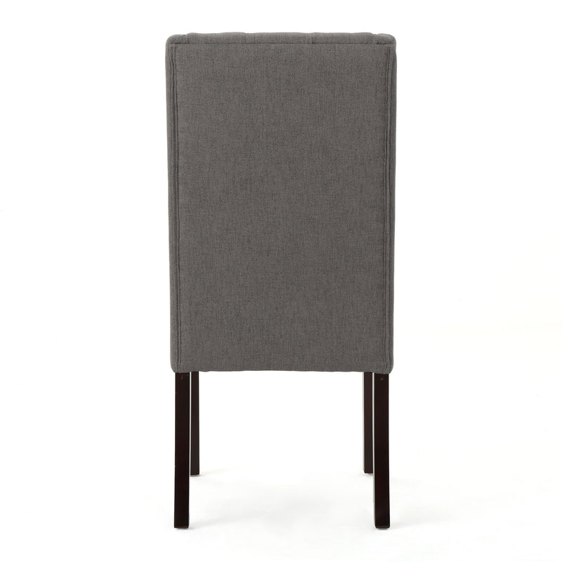 Sophisticated Tufted Dining Chair With High Back Design