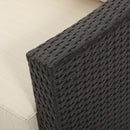 Antibes - 4 Pieces Wicker Chat Set - Brown / Beige