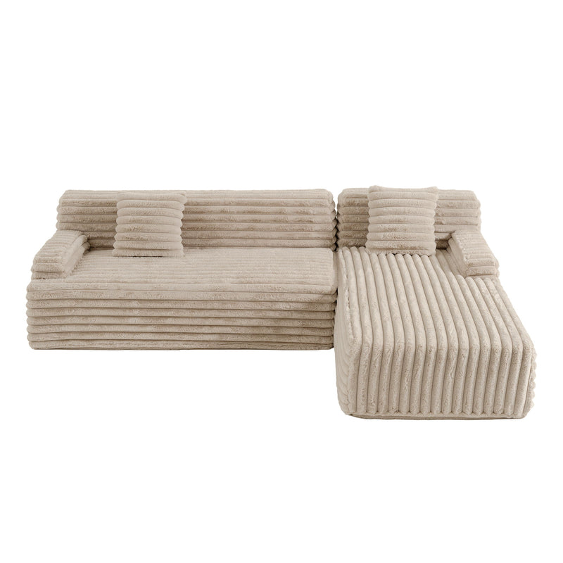 Cloud Sectional Sofa Upholstered Couch Free Combined Sofa