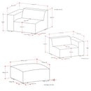 Rex - Handcrafted Sectional Sofa And Ottoman