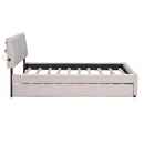 Upholstered Platform Bed With Trundle