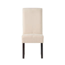 Pertica - Dining Chair Contemporary Design Wood Fabric - Natural