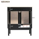 Bathroom Vanity With Soft Closing Mechanism - Black