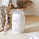 Ruby - Boho Mosaic Side Table With Ceramic Tile Top