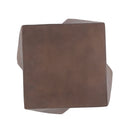 Outdoor Lightweight Concrete Side Table - Brown