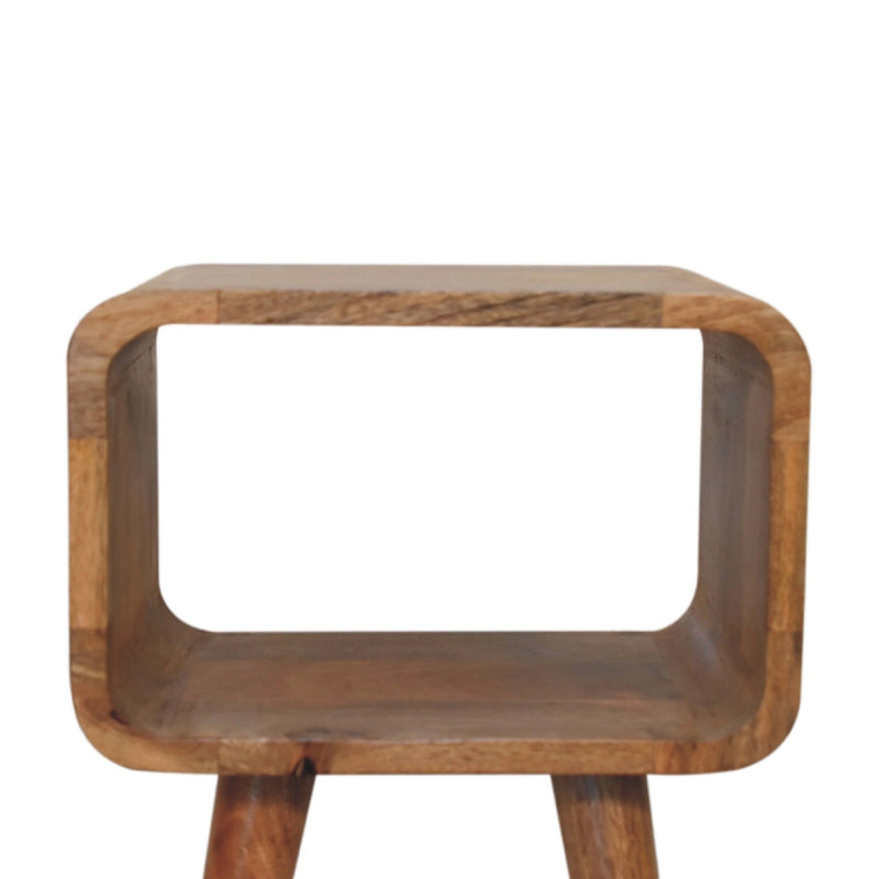 Minimalist Open Curved Nightstand