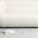 Modern Fashion Yp40116W Circular Curve Design Sofa, 4 Seater For Office & Bedroom - White