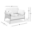 Jasper - Upholstered Patio Deep Seating Armchair - Wheat Beige