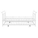 Daybed With Curved Handle Design And Trundle